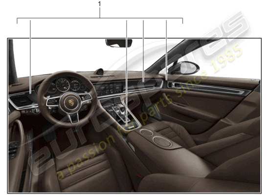 a part diagram from the Porsche Tequipment Panamera parts catalogue