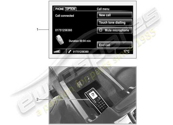 a part diagram from the Porsche Tequipment Panamera (2013) parts catalogue