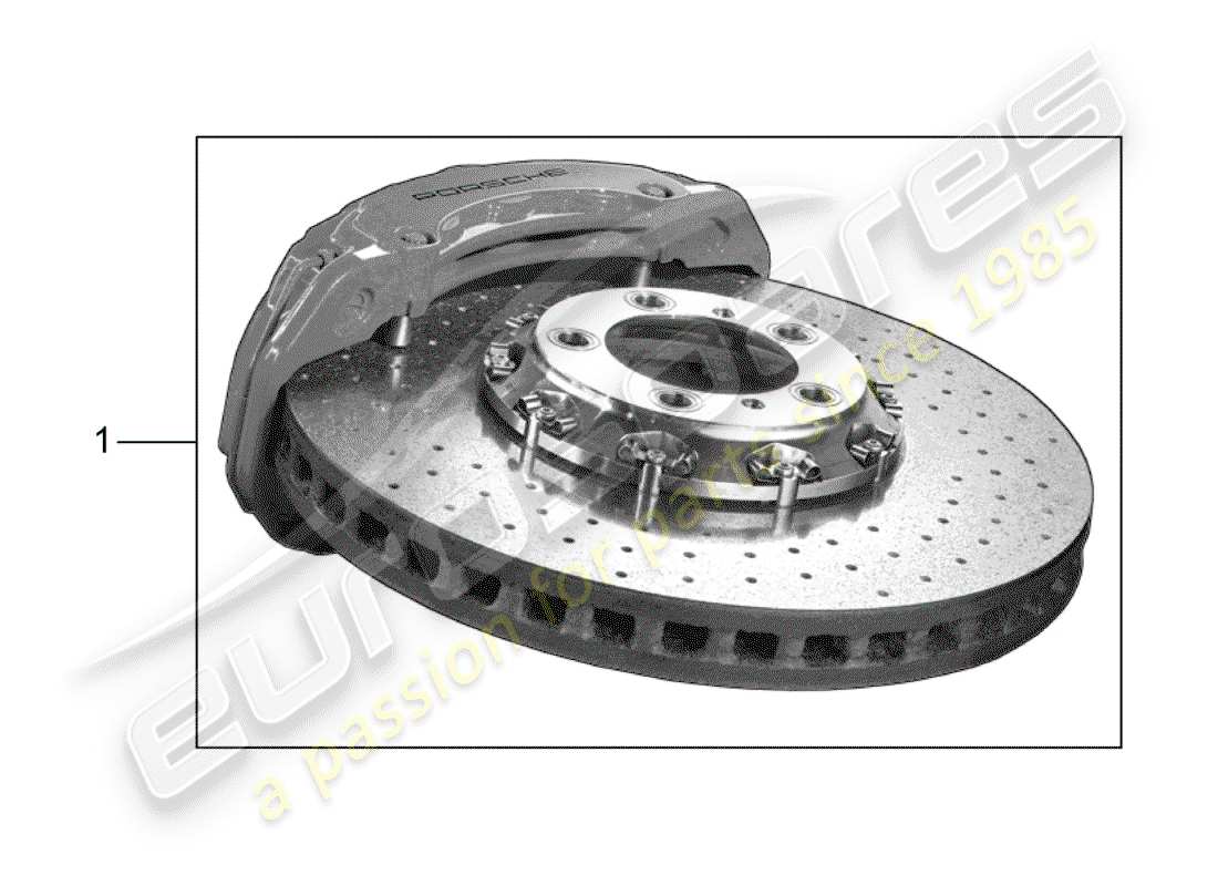 Porsche Tequipment Panamera (2014) BRAKE Part Diagram