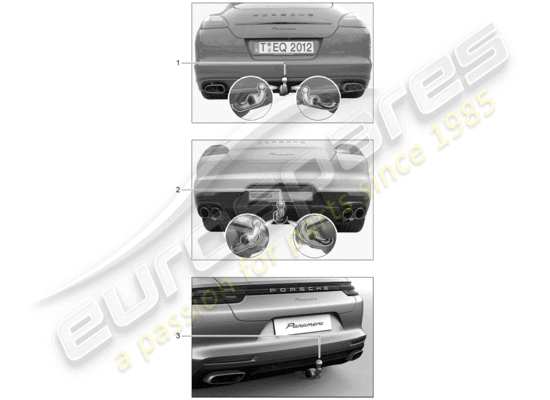 a part diagram from the Porsche Tequipment Panamera parts catalogue