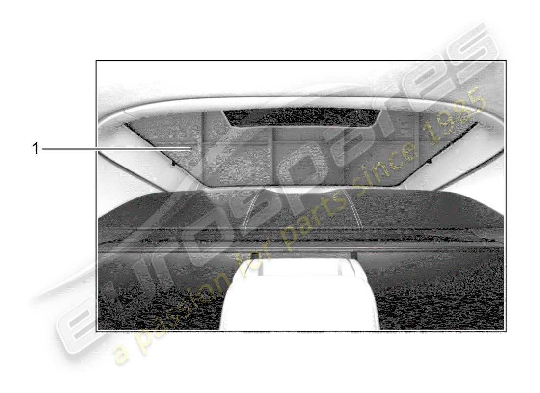 Porsche Tequipment Panamera (2015) SUN VIZOR Part Diagram