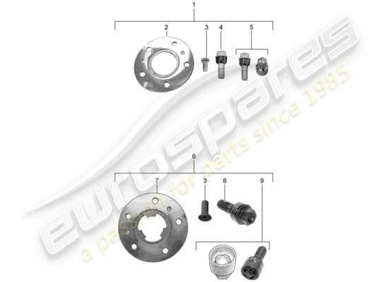 a part diagram from the Porsche Tequipment Panamera (2017) parts catalogue