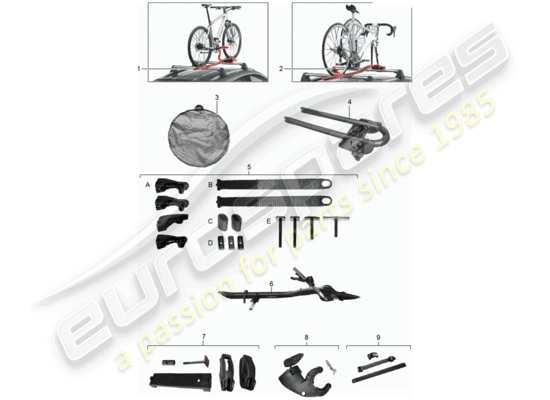 a part diagram from the Porsche Tequipment Panamera parts catalogue