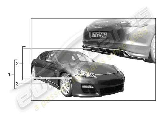 a part diagram from the Porsche Tequipment Panamera parts catalogue