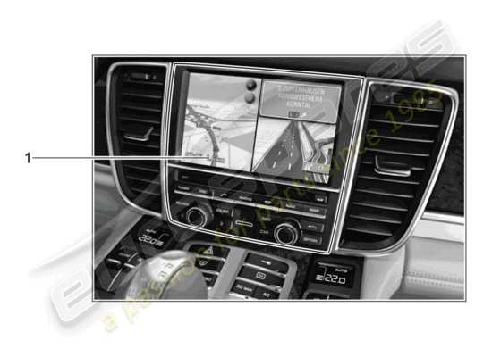 a part diagram from the Porsche Tequipment Panamera parts catalogue