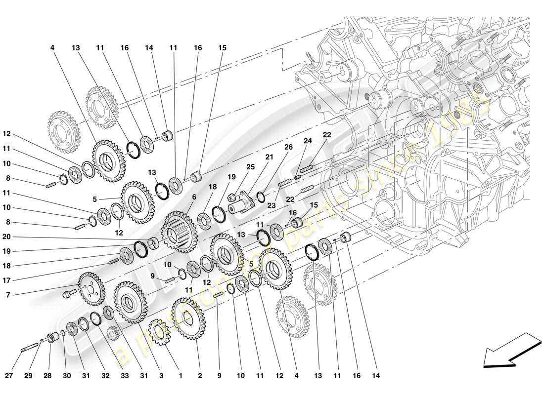 Maserati MC12 timing - controls Parts Diagram