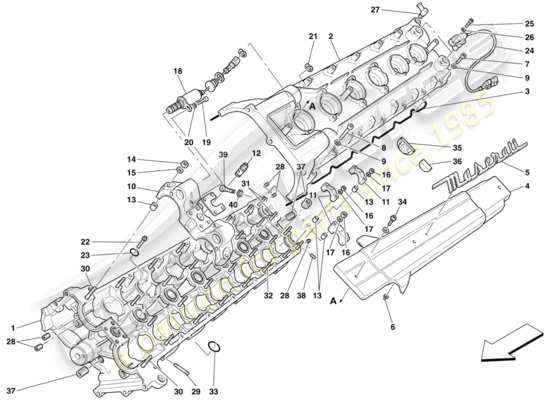 a part diagram from the Maserati MC12 parts catalogue