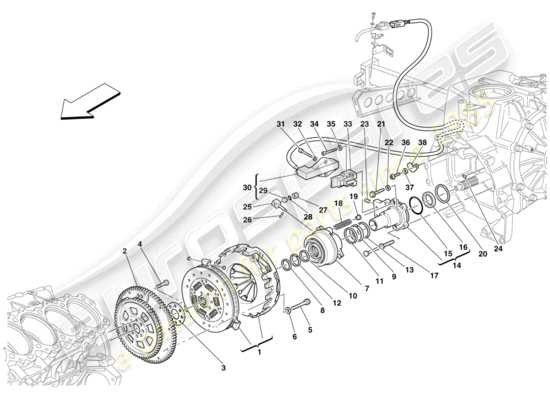 a part diagram from the Maserati MC12 parts catalogue