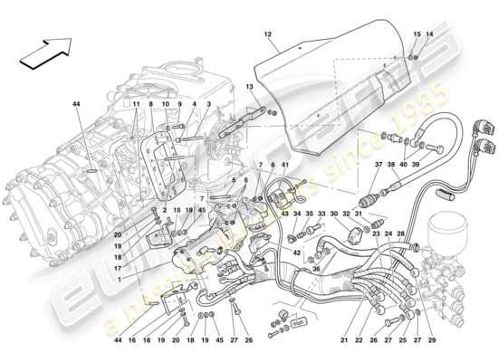 a part diagram from the Maserati MC12 parts catalogue