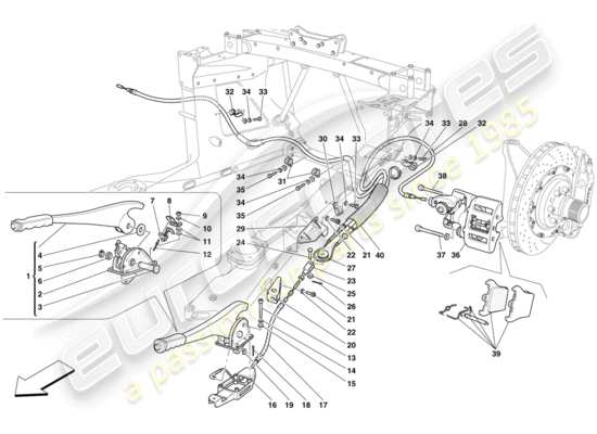 a part diagram from the Maserati MC12 parts catalogue