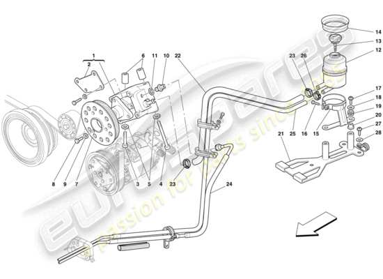 a part diagram from the Maserati MC12 parts catalogue