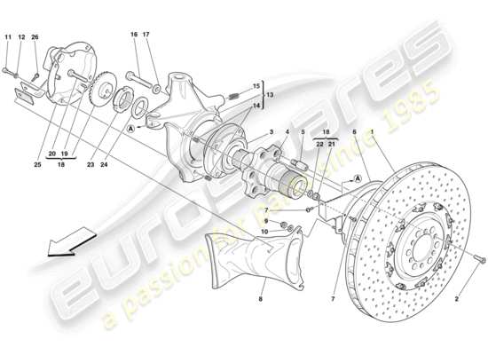 a part diagram from the Maserati MC12 parts catalogue