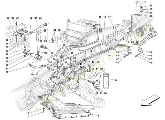 a part diagram from the Maserati MC12 parts catalogue