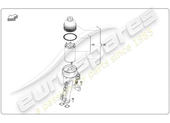 a part diagram from the Lamborghini Gallardo parts catalogue