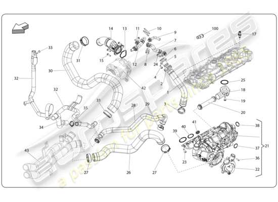 a part diagram from the Lamborghini Super Trofeo (2009-2014) parts catalogue