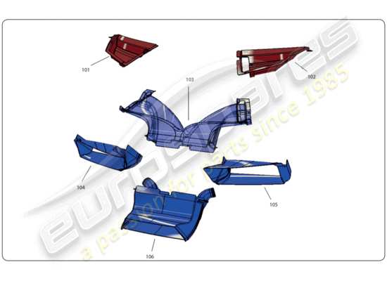 a part diagram from the Lamborghini Gallardo parts catalogue