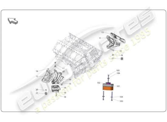 a part diagram from the Lamborghini Super Trofeo (2009-2014) parts catalogue