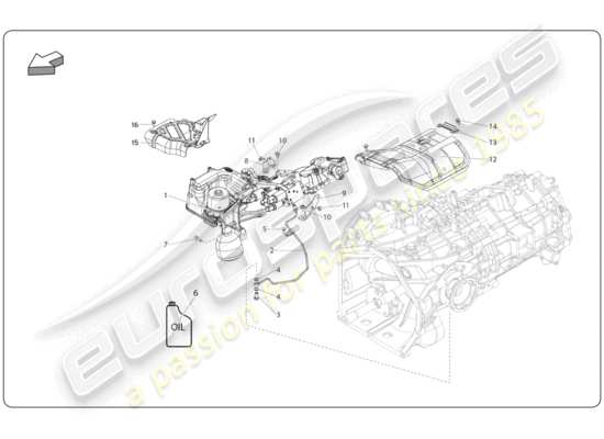 a part diagram from the Lamborghini Super Trofeo (2009-2014) parts catalogue