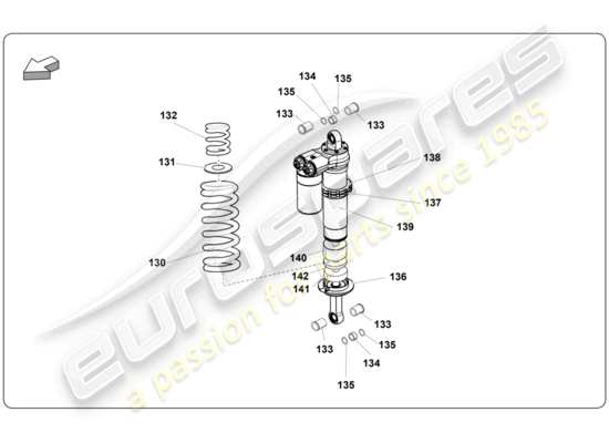 a part diagram from the Lamborghini Super Trofeo (2009-2014) parts catalogue