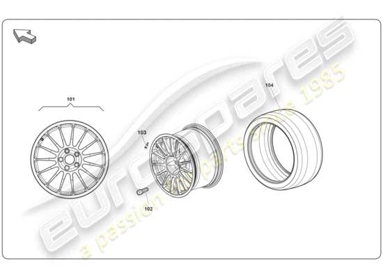 a part diagram from the Lamborghini Super Trofeo (2009-2014) parts catalogue