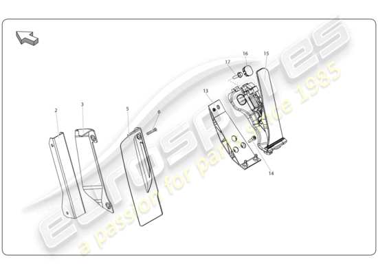 a part diagram from the Lamborghini Super Trofeo (2009-2014) parts catalogue