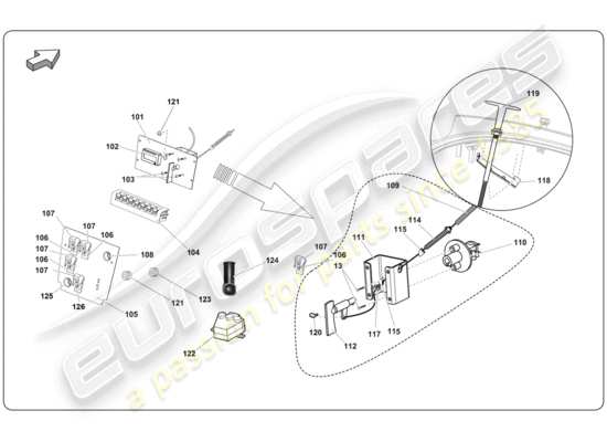 a part diagram from the Lamborghini Super Trofeo (2009-2014) parts catalogue