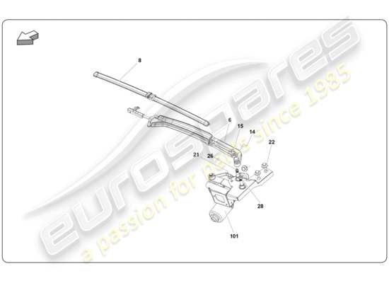 a part diagram from the Lamborghini Super Trofeo (2009-2014) parts catalogue