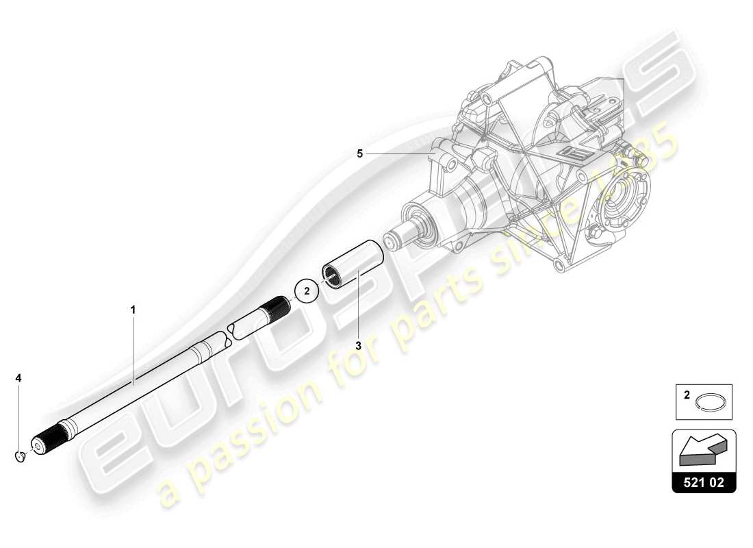 Lamborghini LP720-4 Coupe 50 (2014) INPUT SHAFT Parts Diagram