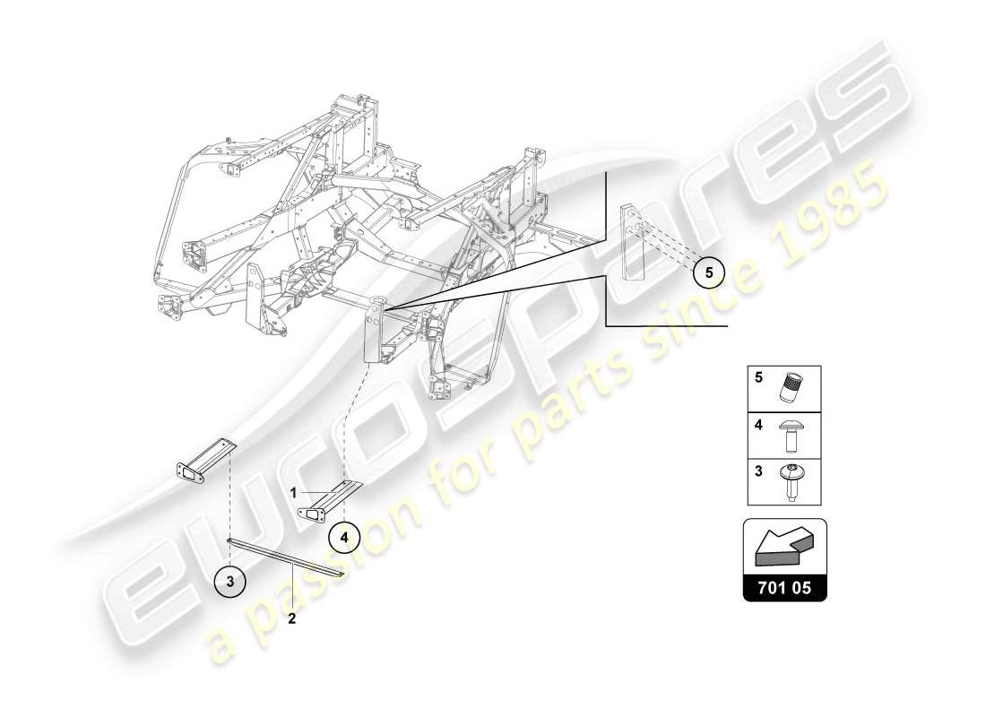 Lamborghini LP720-4 Coupe 50 (2014) TRIM FRAME REAR PART Parts Diagram