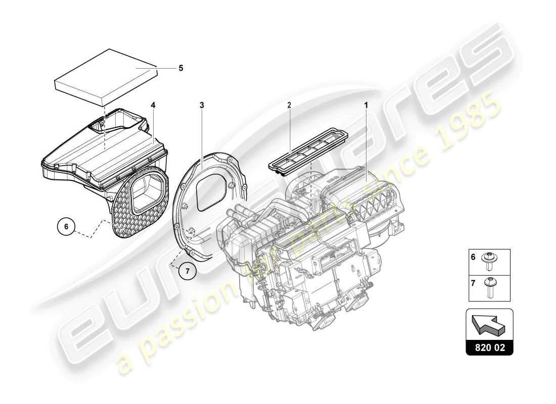 Lamborghini LP720-4 Coupe 50 (2014) Air Conditioning Parts Diagram