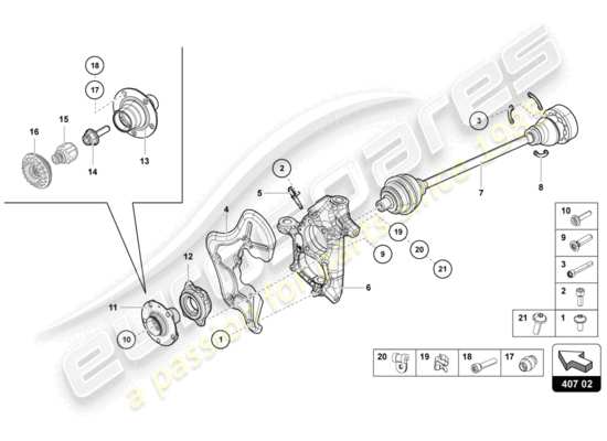 a part diagram from the Lamborghini Aventador LP720-4 parts catalogue