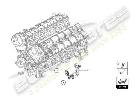 a part diagram from the Lamborghini Aventador LP720-4 parts catalogue