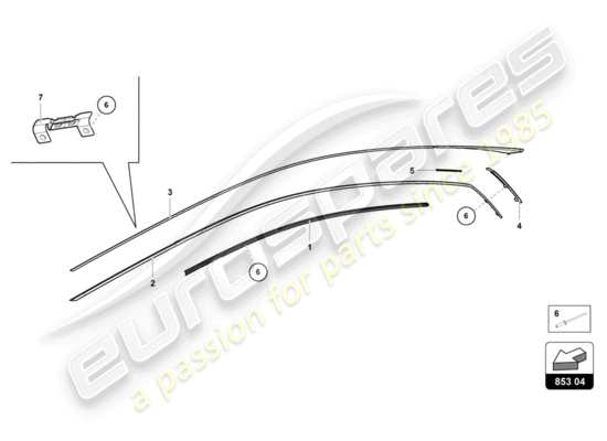 a part diagram from the Lamborghini Evo Coupe (2020) parts catalogue