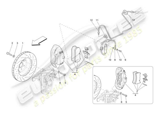 a part diagram from the Maserati GranTurismo (2008) parts catalogue