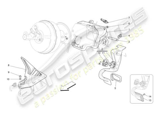 a part diagram from the Maserati GranTurismo (2008) parts catalogue