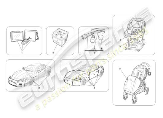 a part diagram from the Maserati GranTurismo (2008) parts catalogue