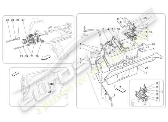 a part diagram from the Maserati GranTurismo parts catalogue