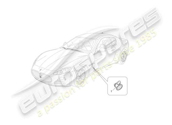 a part diagram from the Maserati GranTurismo (2008) parts catalogue