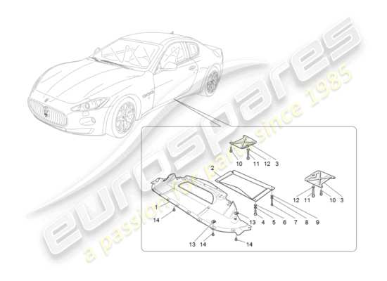 a part diagram from the Maserati GranTurismo (2008) parts catalogue