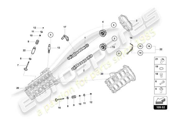 a part diagram from the Lamborghini HURACAN EVO parts catalogue