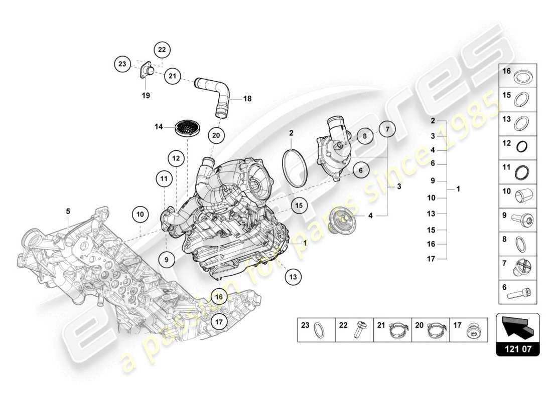 Lamborghini LP610-4 COUPE (2015) oil pump Parts Diagram