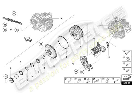 a part diagram from the Lamborghini LP610-4 COUPE (2016) parts catalogue