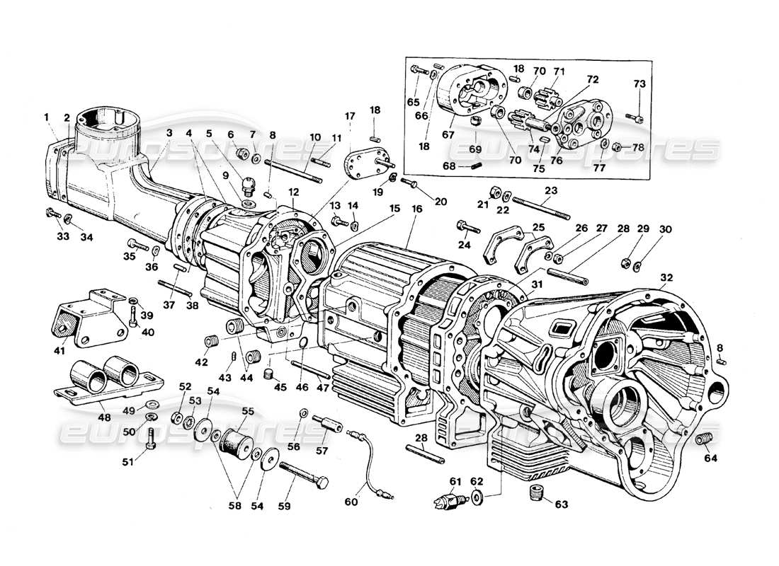 Countach Countach 25th Ann. (1989) 021 Gear Box Housing
