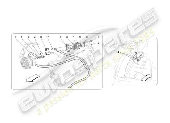 a part diagram from the Maserati GranTurismo parts catalogue