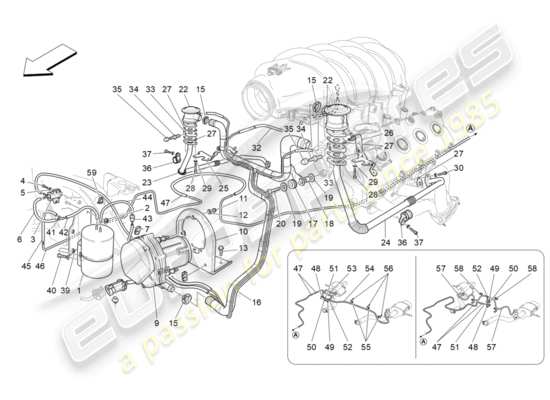 a part diagram from the Maserati GranTurismo parts catalogue