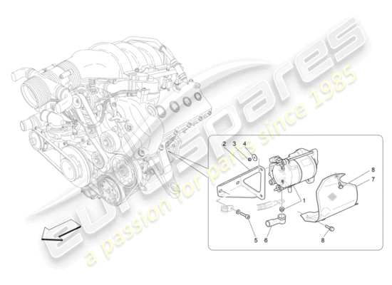 a part diagram from the Maserati GranTurismo parts catalogue