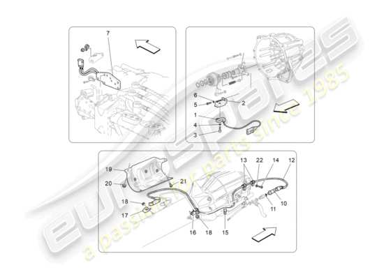 a part diagram from the Maserati GranTurismo (2010) parts catalogue