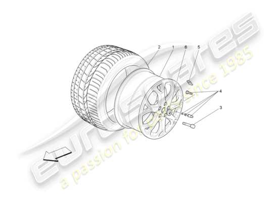 a part diagram from the Maserati GranTurismo parts catalogue