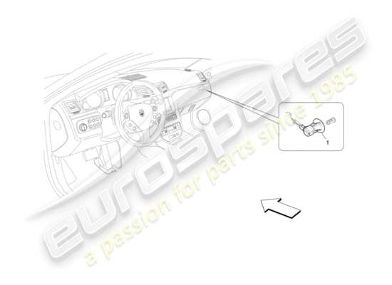 a part diagram from the Maserati GranTurismo (2010) parts catalogue