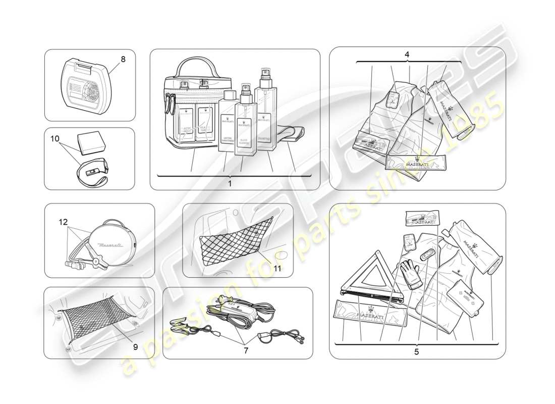 Maserati GranTurismo (2011) after market accessories Part Diagram